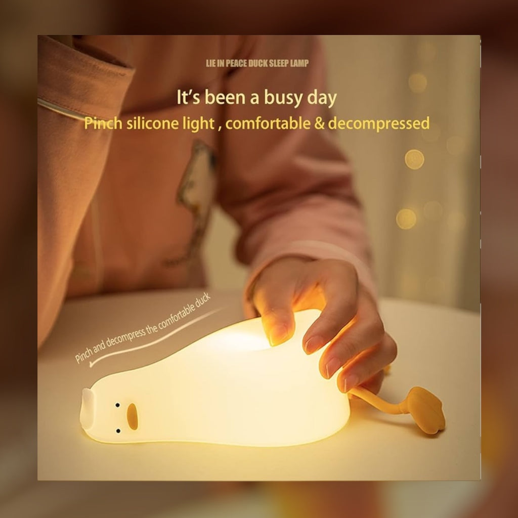 Lying Flat Duck Night Light