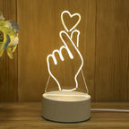 Smart Voice Control 3D LED Night Light