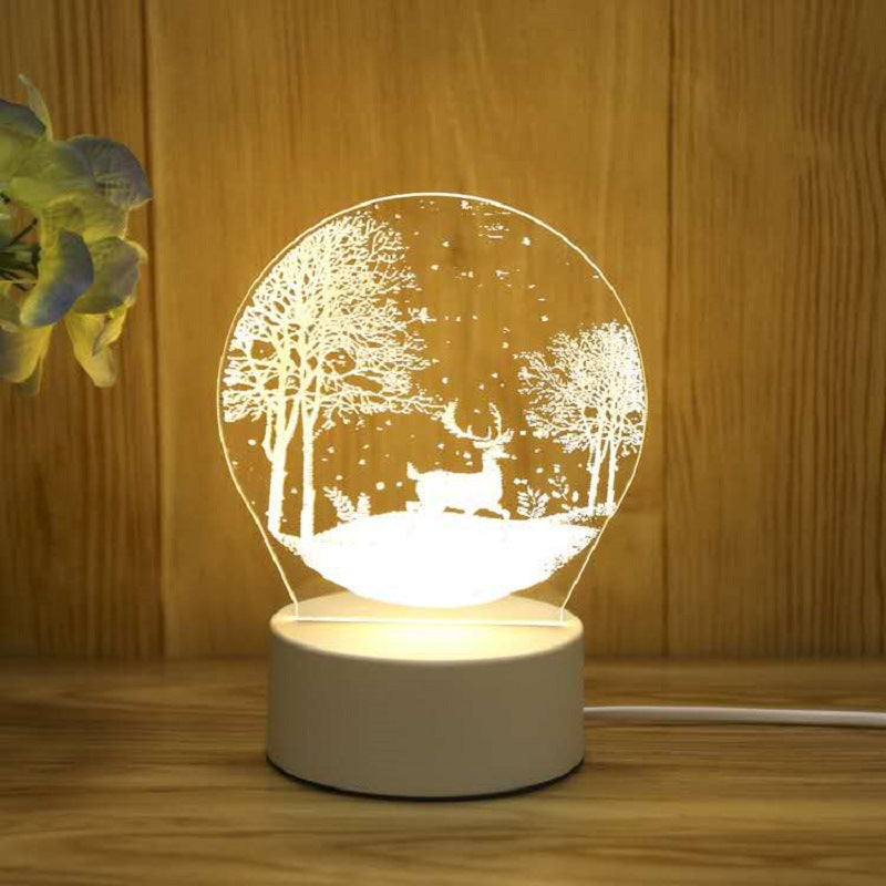 Smart Voice Control 3D LED Night Light