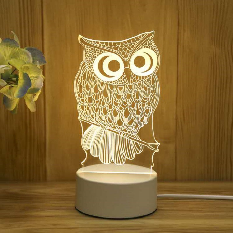Smart Voice Control 3D LED Night Light