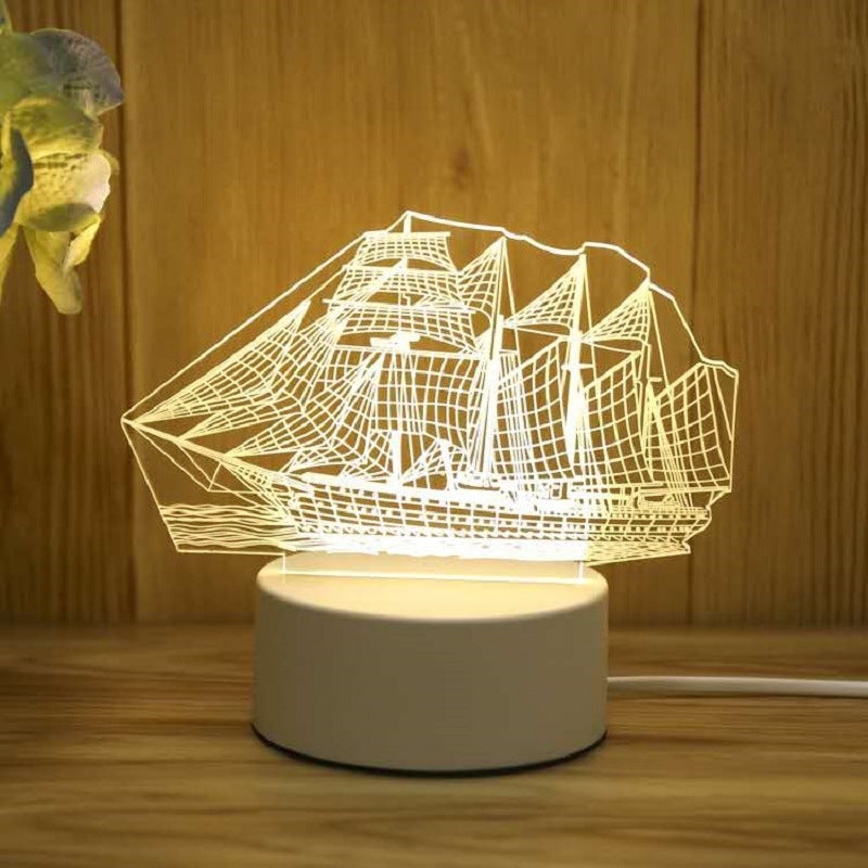 Smart Voice Control 3D LED Night Light