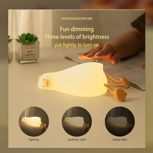 Lying Flat Duck Night Light
