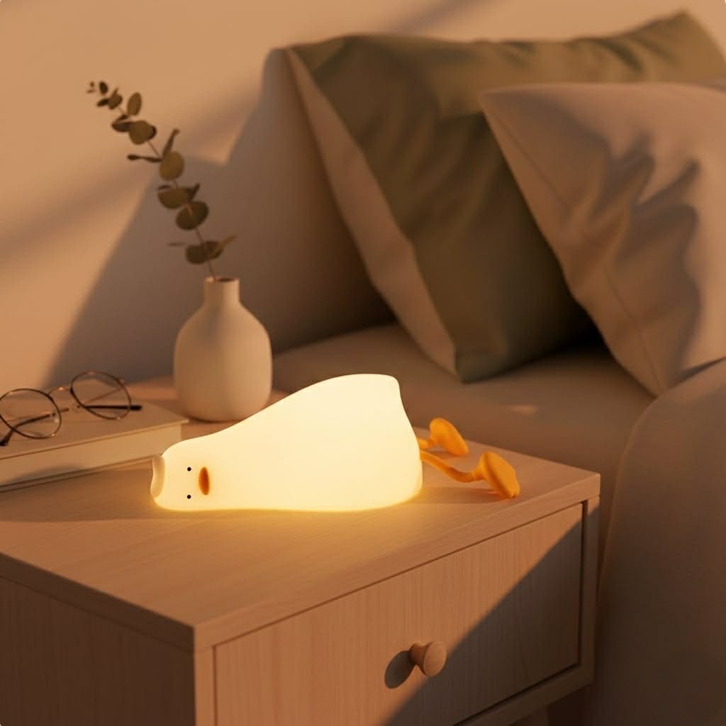 Lying Flat Duck Night Light
