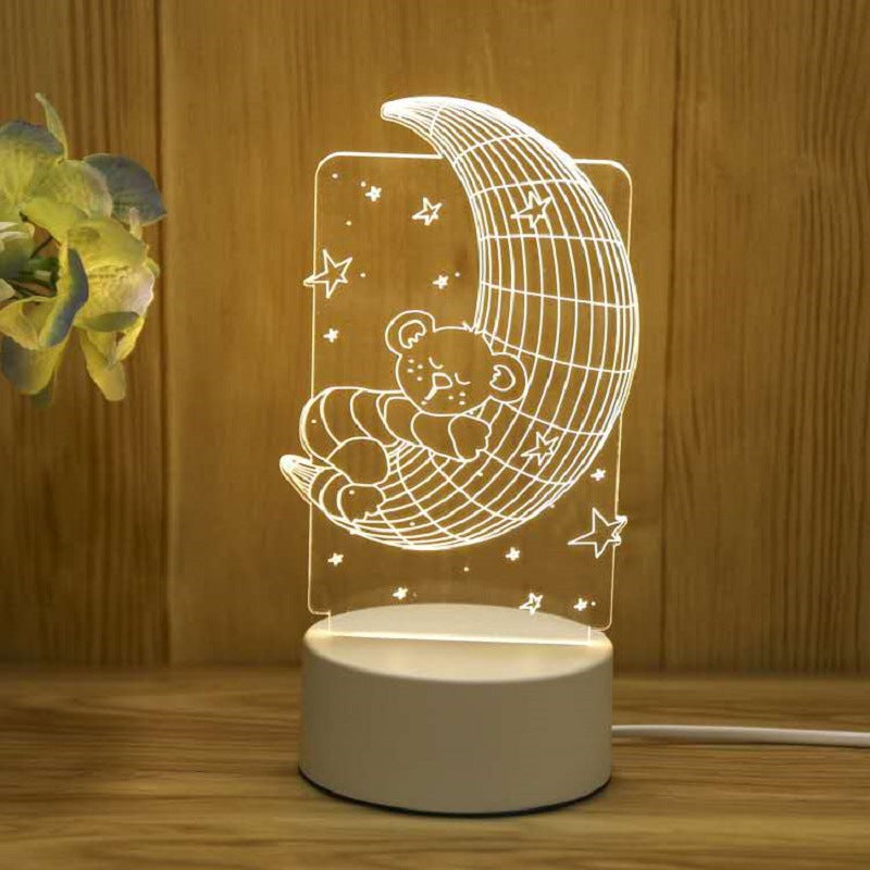 Smart Voice Control 3D LED Night Light