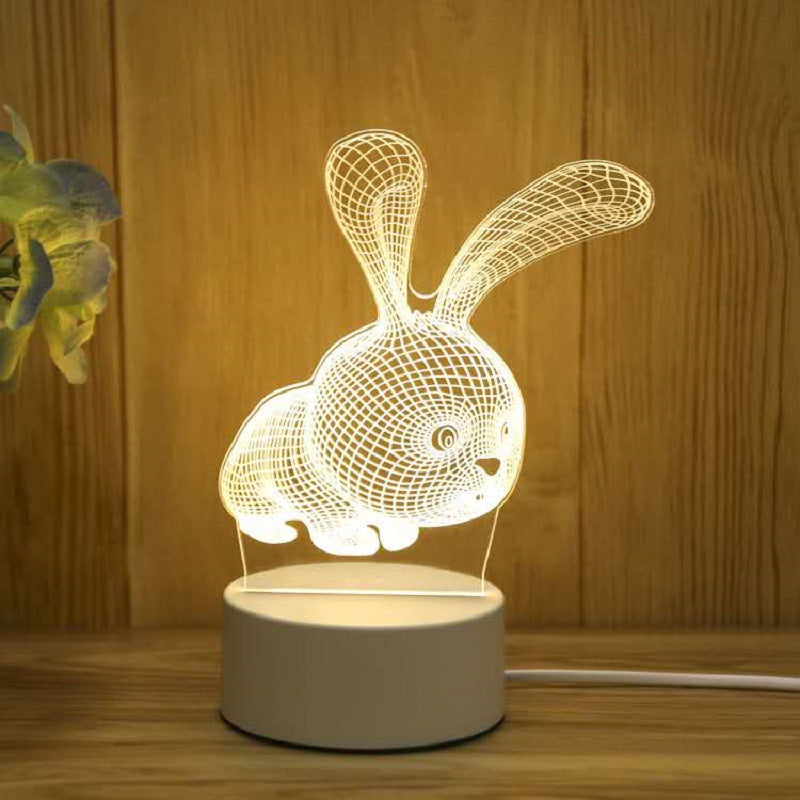 Smart Voice Control 3D LED Night Light